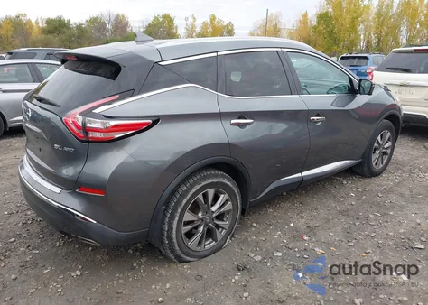 2016 Nissan Murano Sl из США, поврежденный, VIN 5N1AZ2MH4GN144990